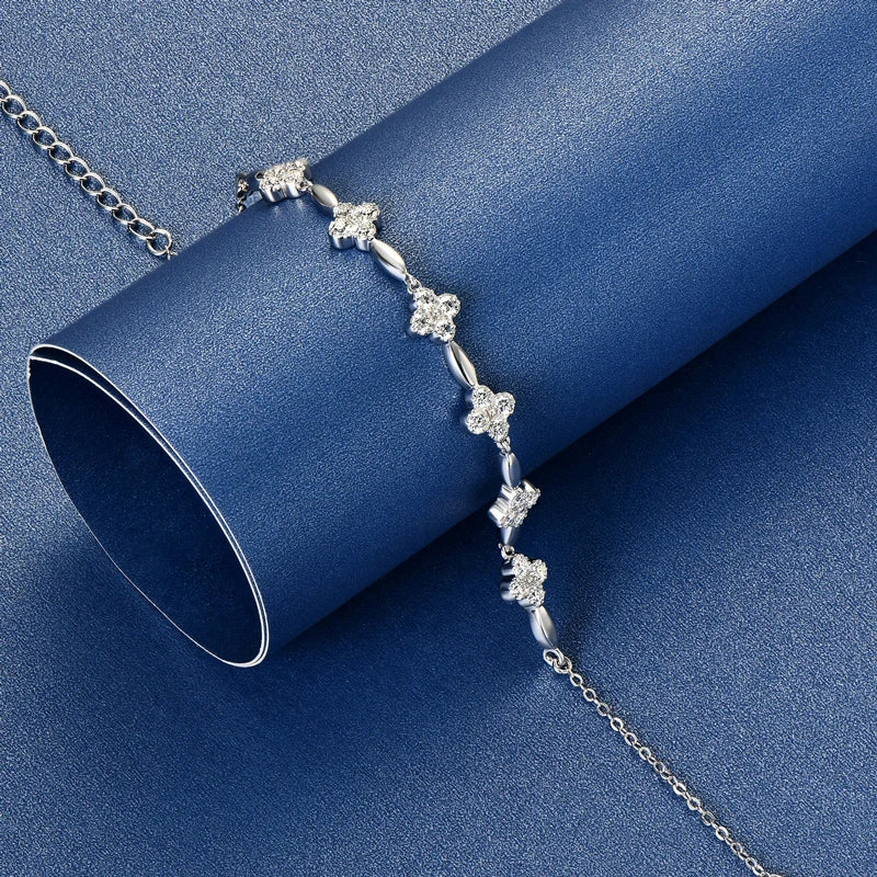 Solene Floral Moissanite Bracelet