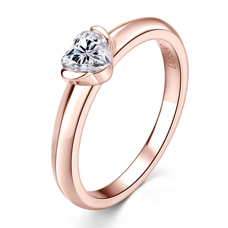 Elysia Heart Moissanite Engagement Ring