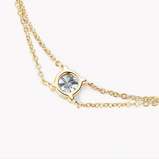 Elysian Dual Chain Moissanite Bracelet