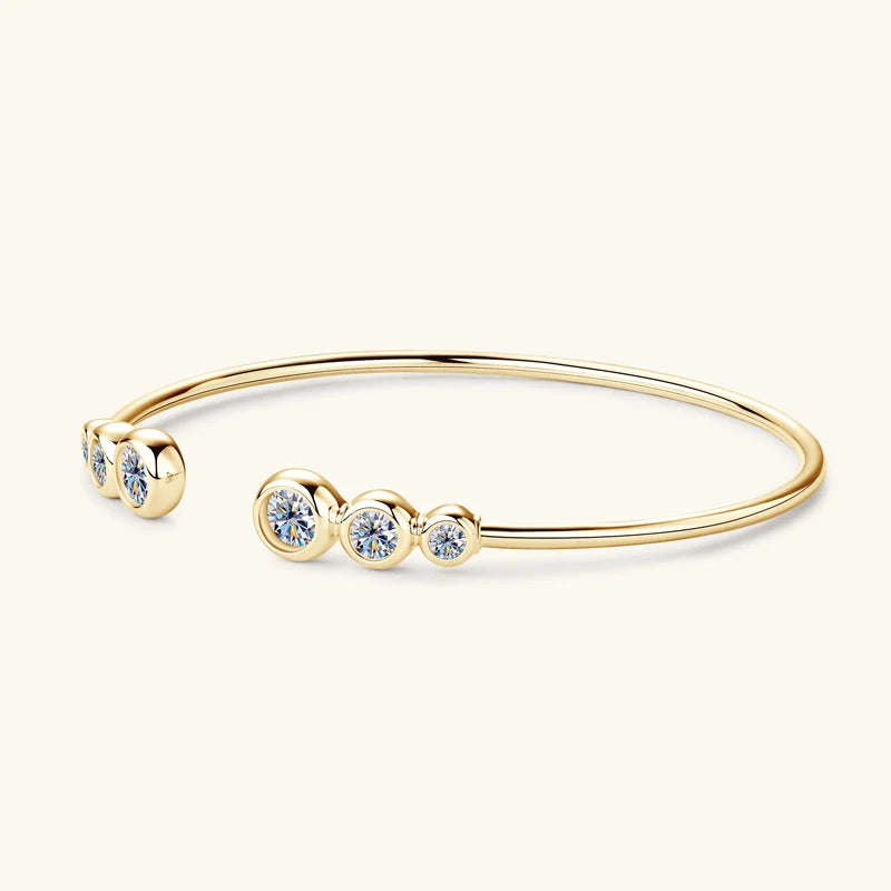 Seyra Moissanite Gradient Bangle Bracelet