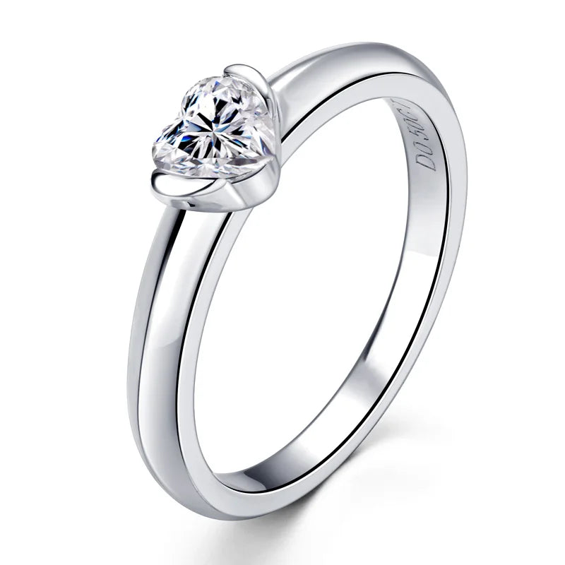 Elysia Heart Moissanite Engagement Ring