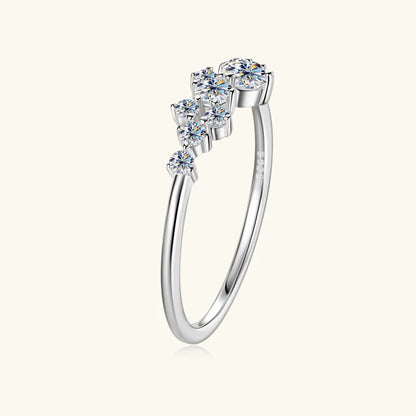 Velina Round-Cut Moissanite Promise Ring