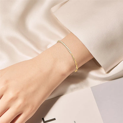 Sterling Moissanite Cuban Chain Bracelet
