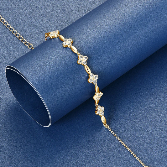 Solene Floral Moissanite Bracelet
