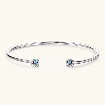 Vérienne Twin Moissanite Cuff Bangle