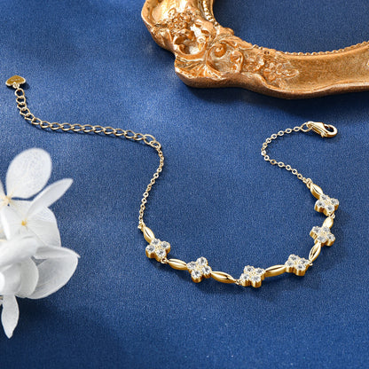 Solene Floral Moissanite Bracelet