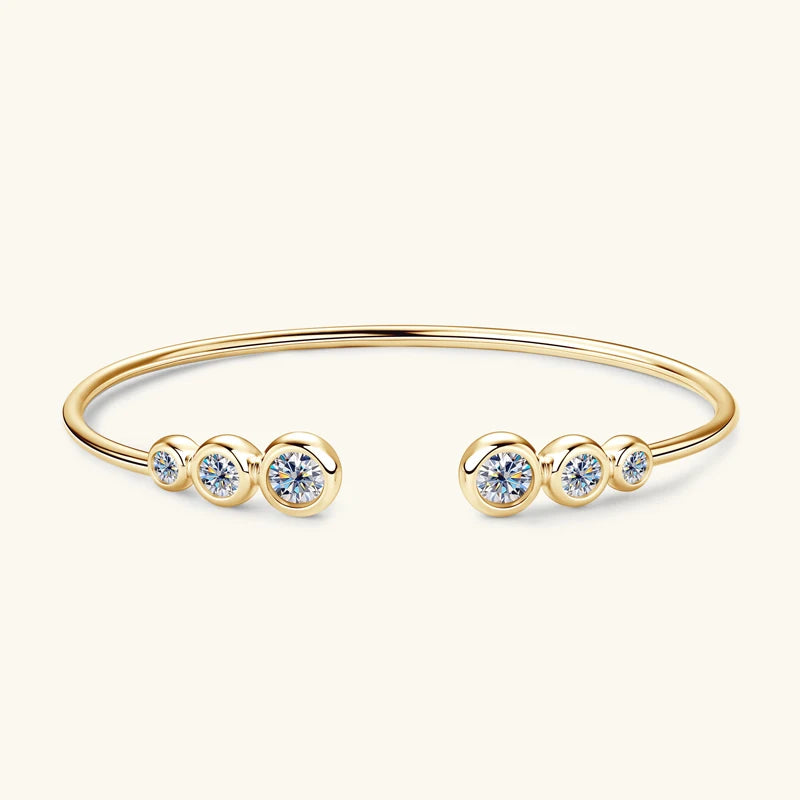 Seyra Moissanite Gradient Bangle Bracelet