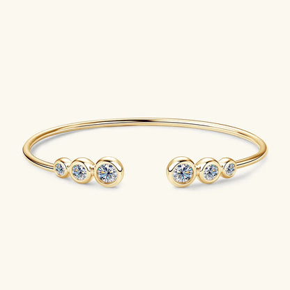Seyra Moissanite Gradient Bangle Bracelet
