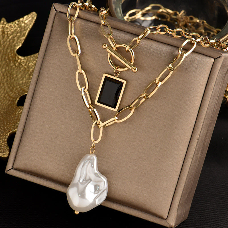 Frigid Wind Double Temperament High-end Chain Necklace