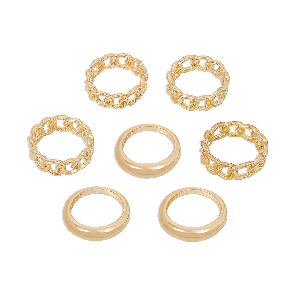 Gold Joint Ring Set