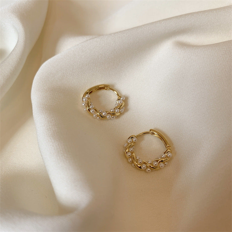 Senior Mori Temperament Hoop Earrings