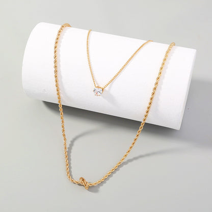 Cold Wind Multi-layered Chain Necklace