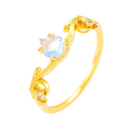 Light Luxury Moonstone Ring