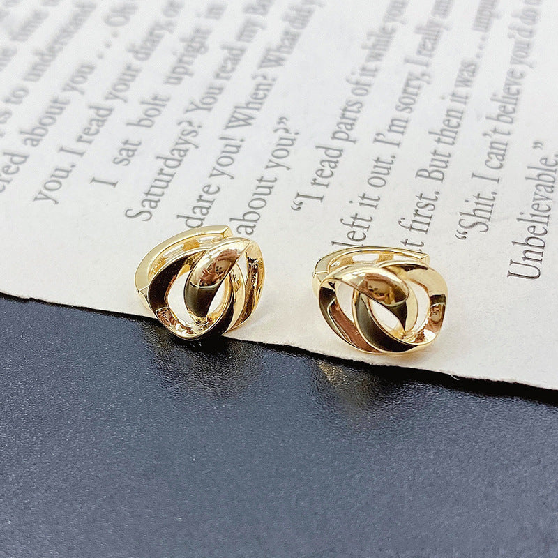 Graceful Geometric Double Hoop Earrings