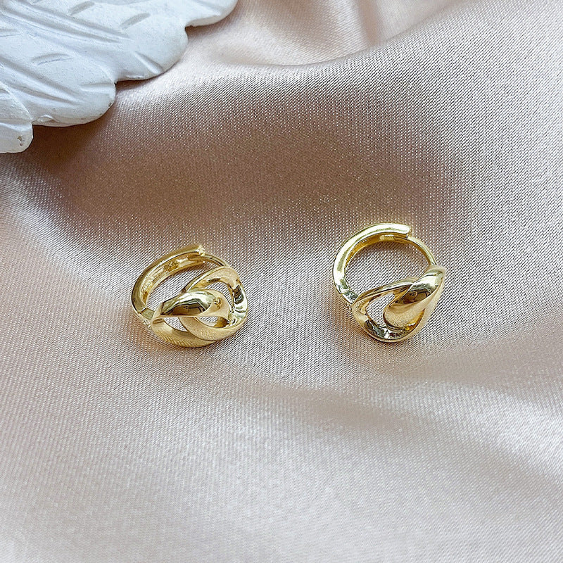 Graceful Geometric Double Hoop Earrings