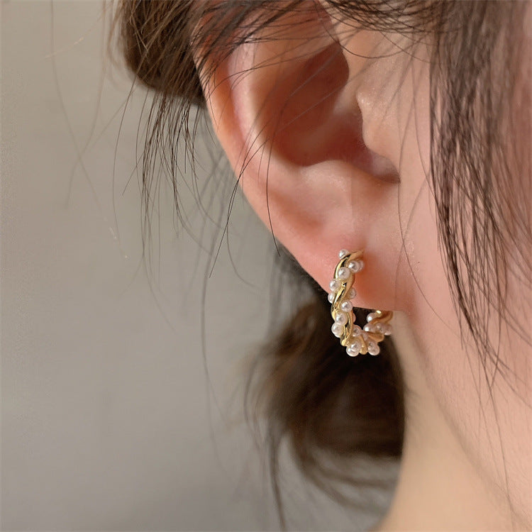 Senior Mori Temperament Hoop Earrings