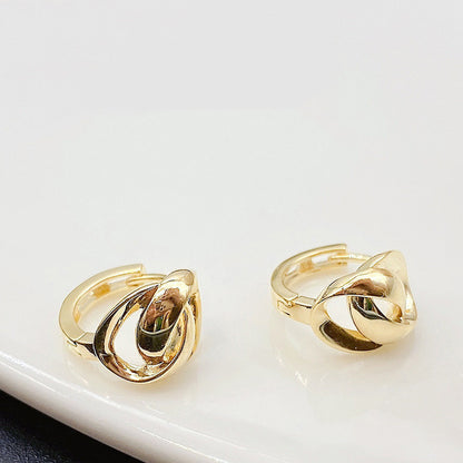 Graceful Geometric Double Hoop Earrings