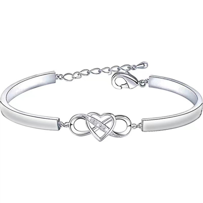 Infinity Heart Bracelet Bangle