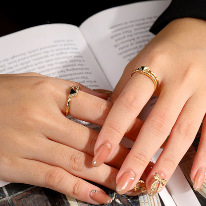 Two-in-One Silver Stacking Ring